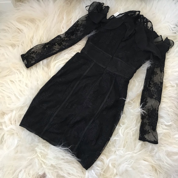 TJD Aphrodite Cold Shoulder Lace Clubwear Dress - Picture 7 of 8